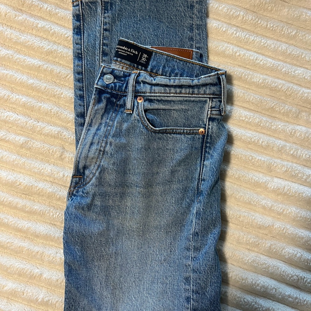 Abercrombie & Fitch Light Blue Slim Straight Jeans